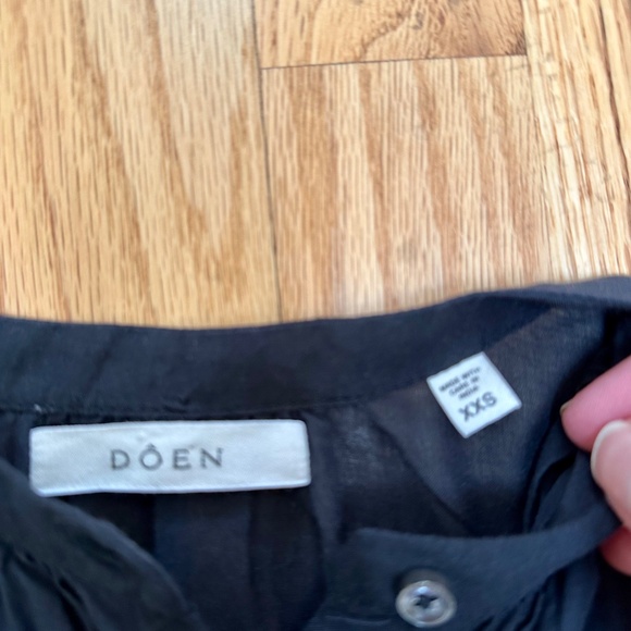 Doen Black Jane Blouse XXS - Picture 5 of 5